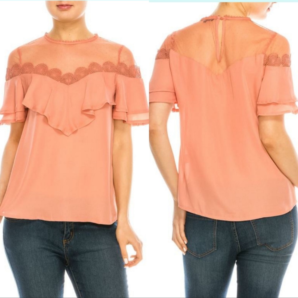 Lace Yoke Blouse